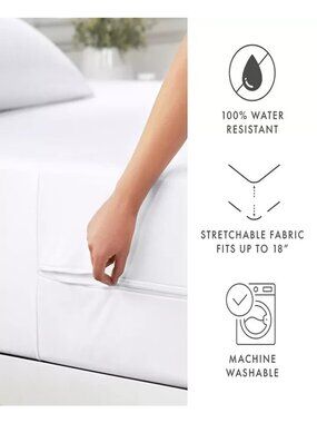 ienjoy Home Bed Bug And Spill Proof Zippered Mattress Protector, King $165
